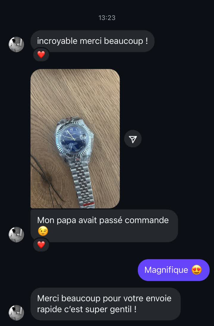 Capture de messages Instagram d'un client Modora